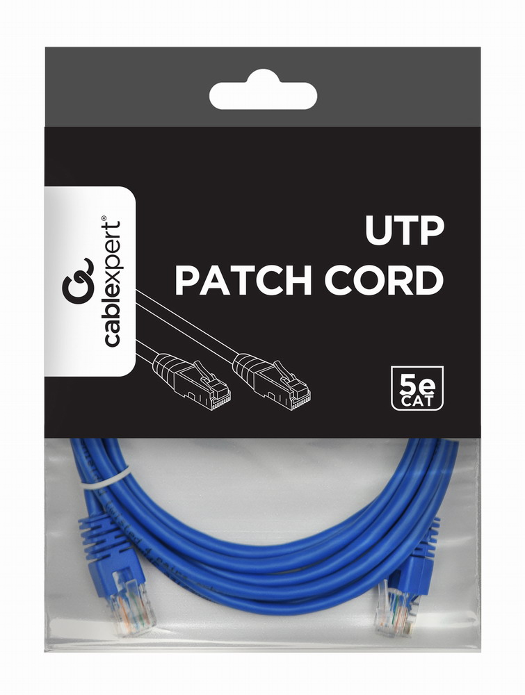Patch Cable - Cat 5e - UTP - 2m - Blue