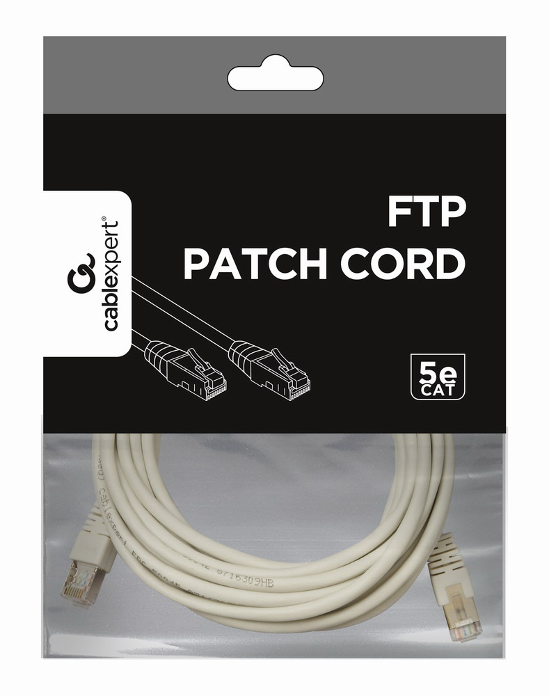 Patch Cable - Cat 5e - FTP - 5m - Grey