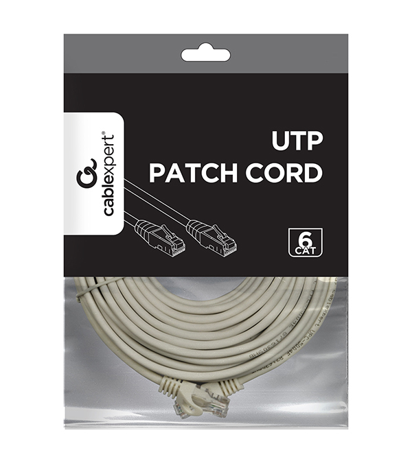 Patch Cable - CAT6 - UTP - 15m - Grey