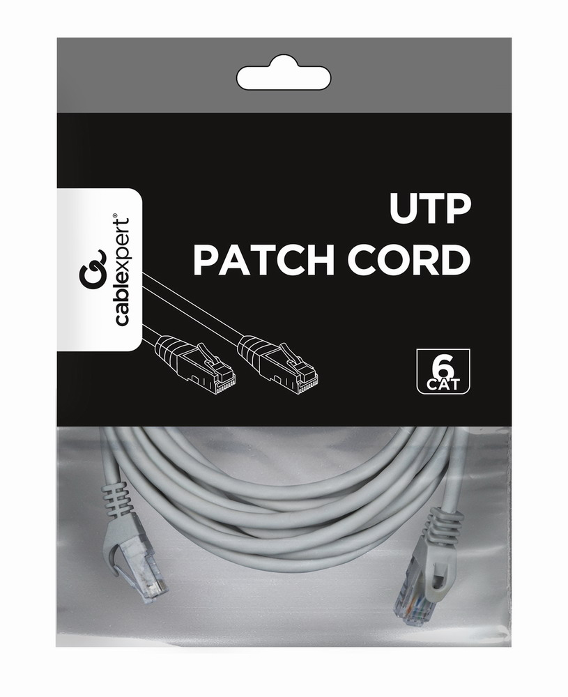 Patch Cable - CAT6 - UTP - 5m - Grey
