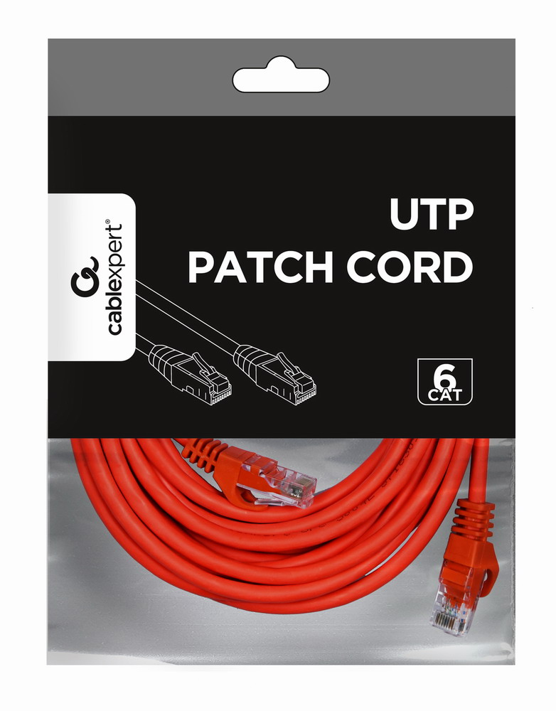 Patch Cable - CAT6 - UTP - 5m - Red