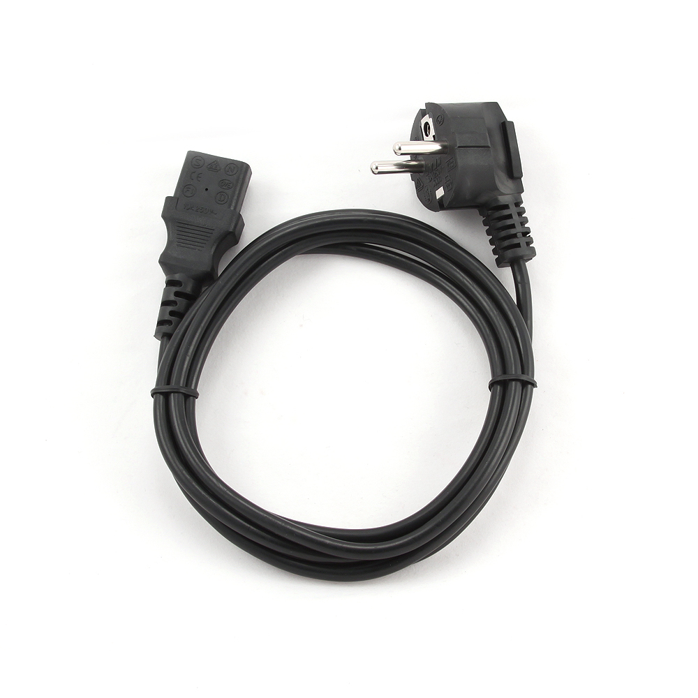 Power Cable 2.0m C13 to Schuko Black
