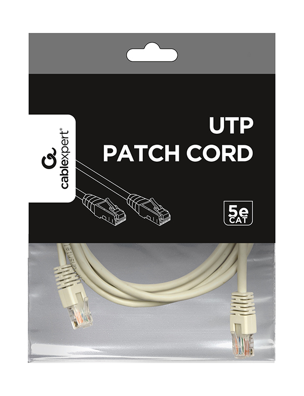 Patch Cable - Cat 5e - UTP - 3m - Grey