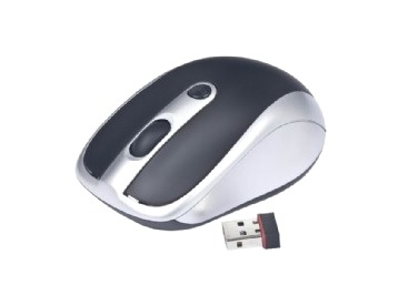 Wireless Optical Mouse MUSW-002 - 4 Buttons - Black/ Space Grey