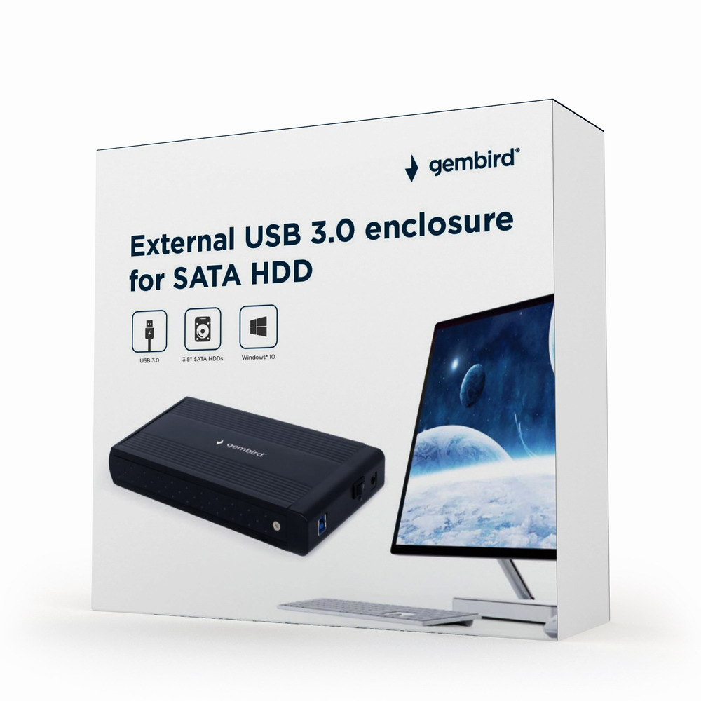 External USB 3.0 Enclosure 3.5in - Black