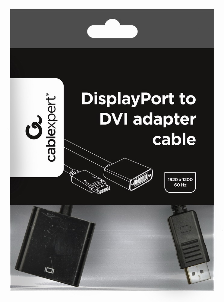 DisplayPort to DVI Adapter Cable - Black