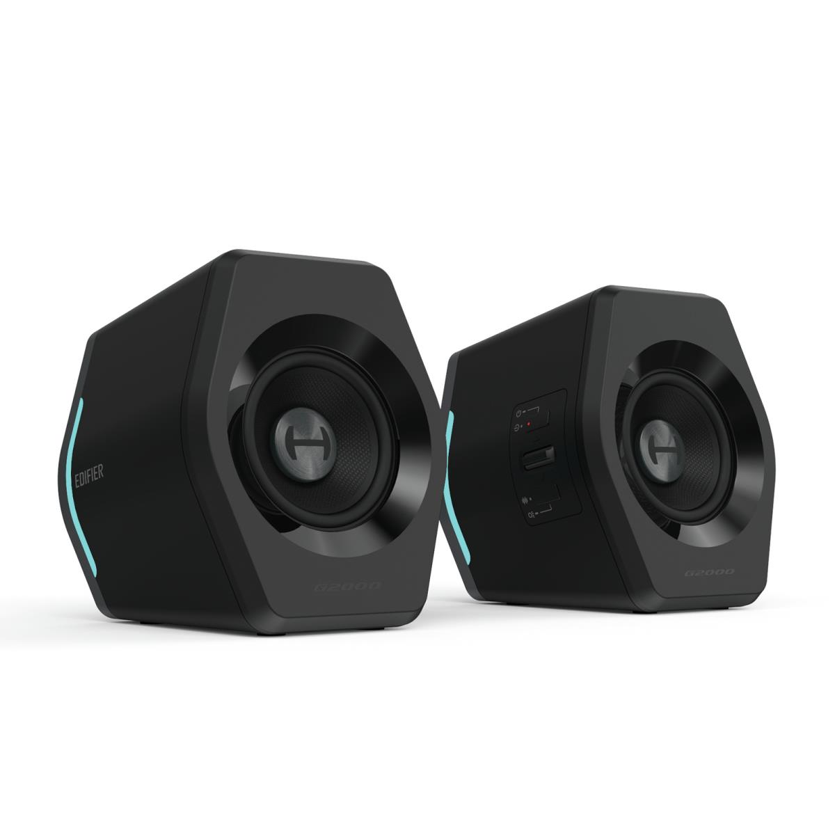 Speaker Set - G2000 2.0 - Bluetooth - USB 3.5mm Aux  - Black