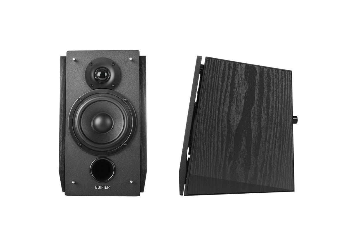 Speaker Set Bookshelf - R1855db 2.0 - Bluetooth - Aux, Rca, Optical, Coaxial - Black