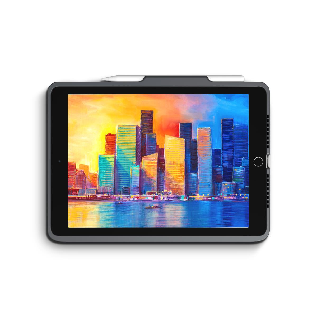Keyboard Pro Keys Apple iPad 10.2in Black/Gray Qwertzu German