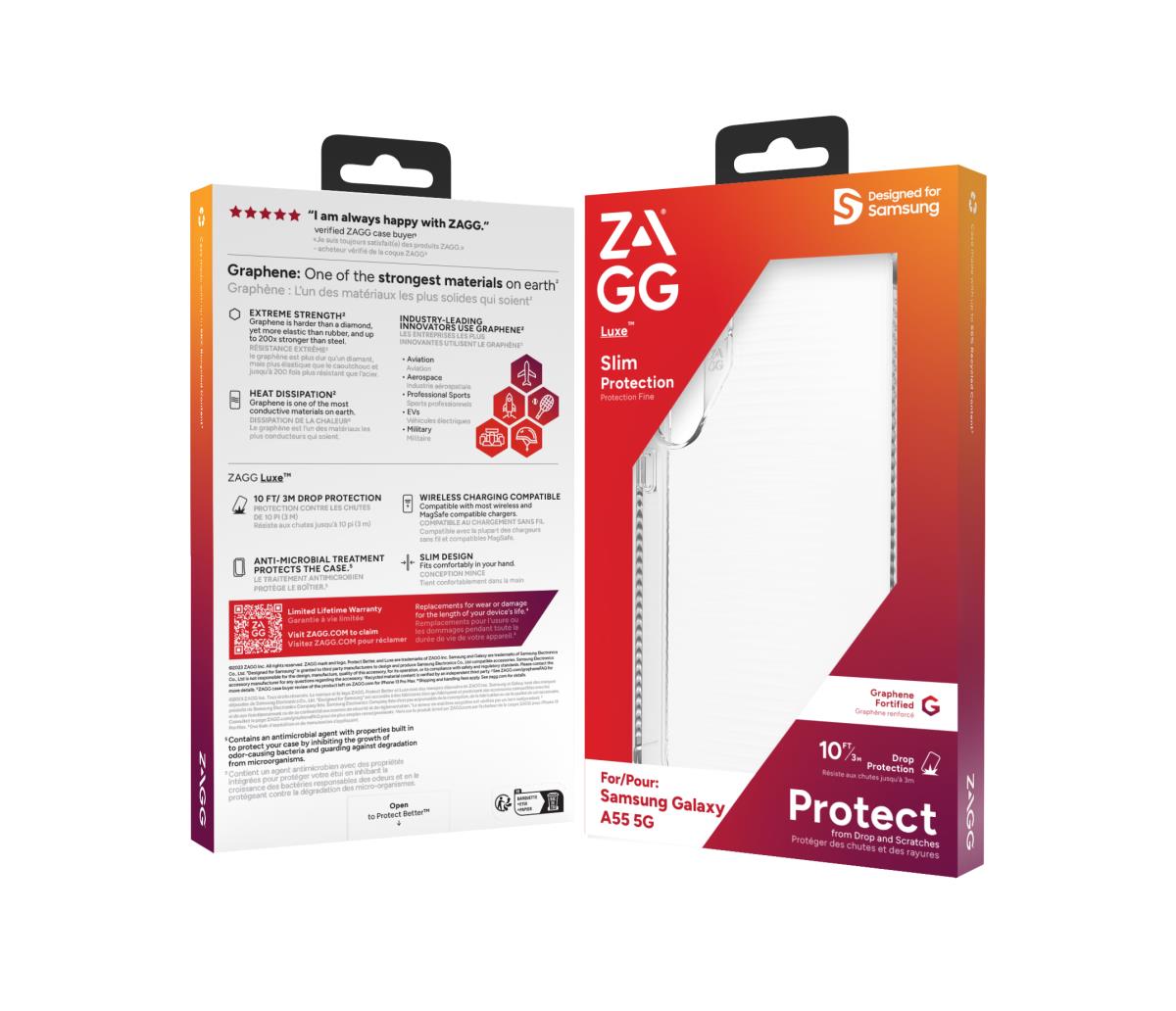 ZAGG Cases Luxe Samsung A55 5G Clear