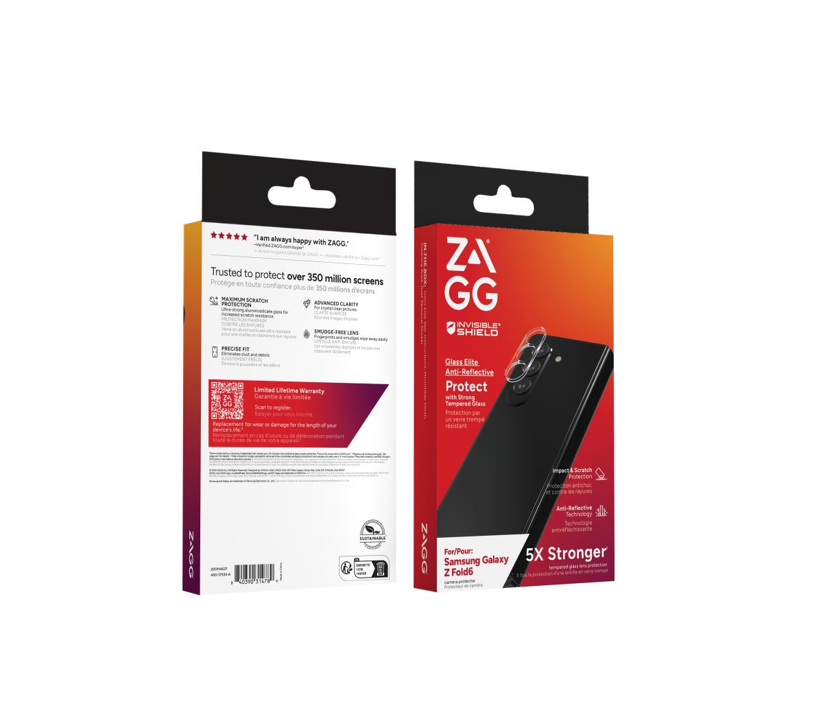 Invisibleshield Camera Lens Protector Glass - Elite Samsung Galaxy Z Fold 6 Screen