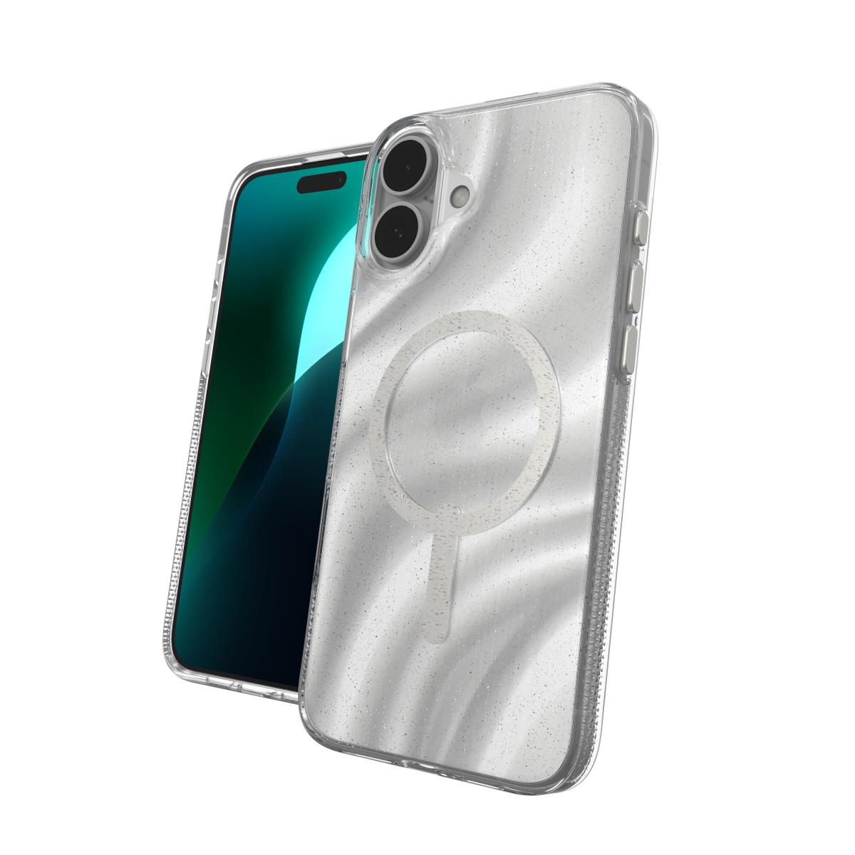ZAGG Milan Snap Case Apple iPhone 16 Plus Swirl Glitter