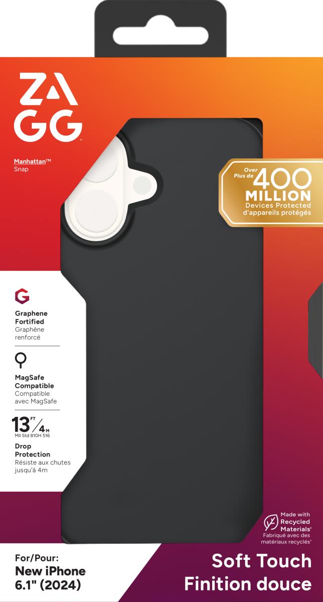 ZAGG Manhattan Snap Case Apple iPhone 16 Black