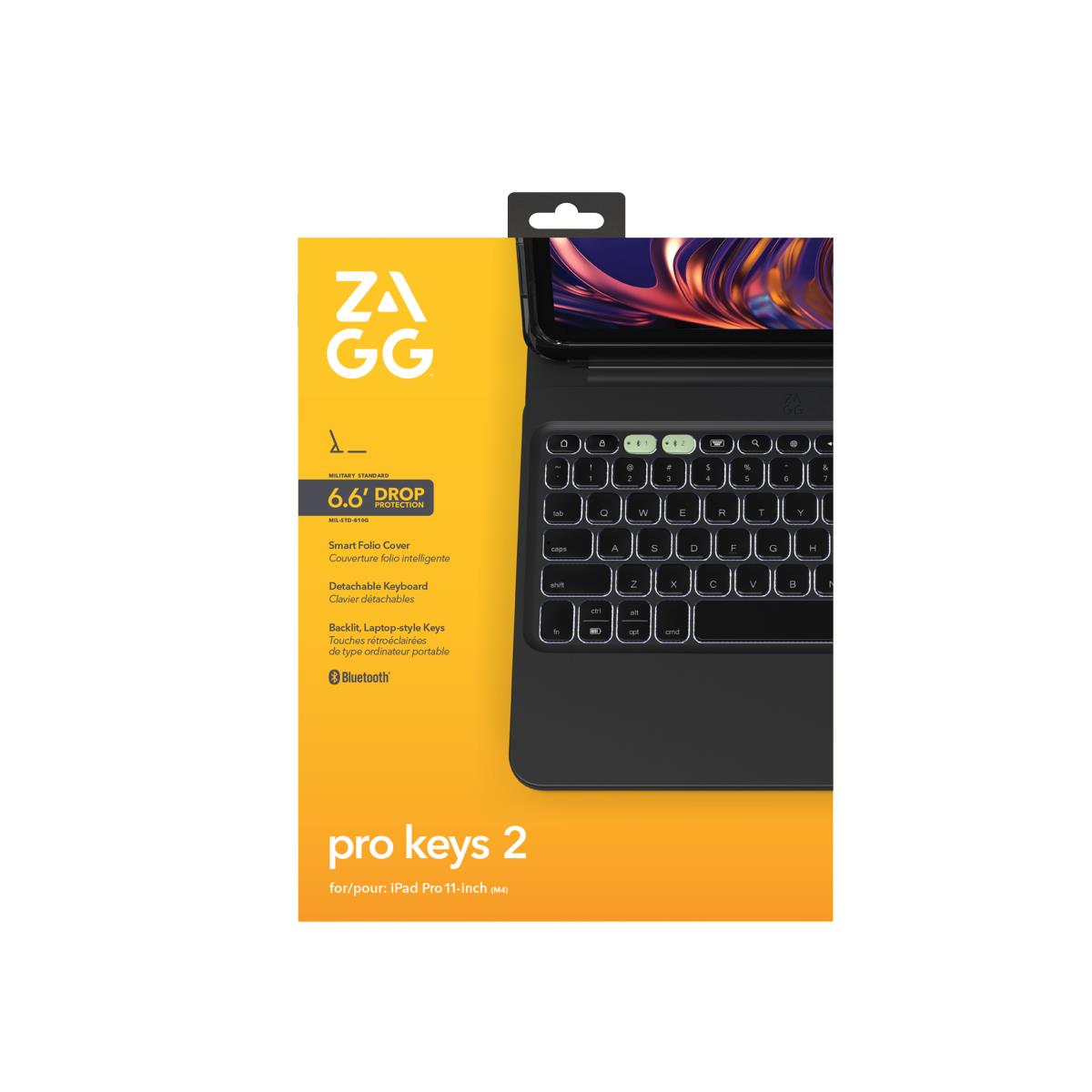 Keyboard Pro Keys 2 Apple iPad Air 11 (m4) Black Qwertzu German