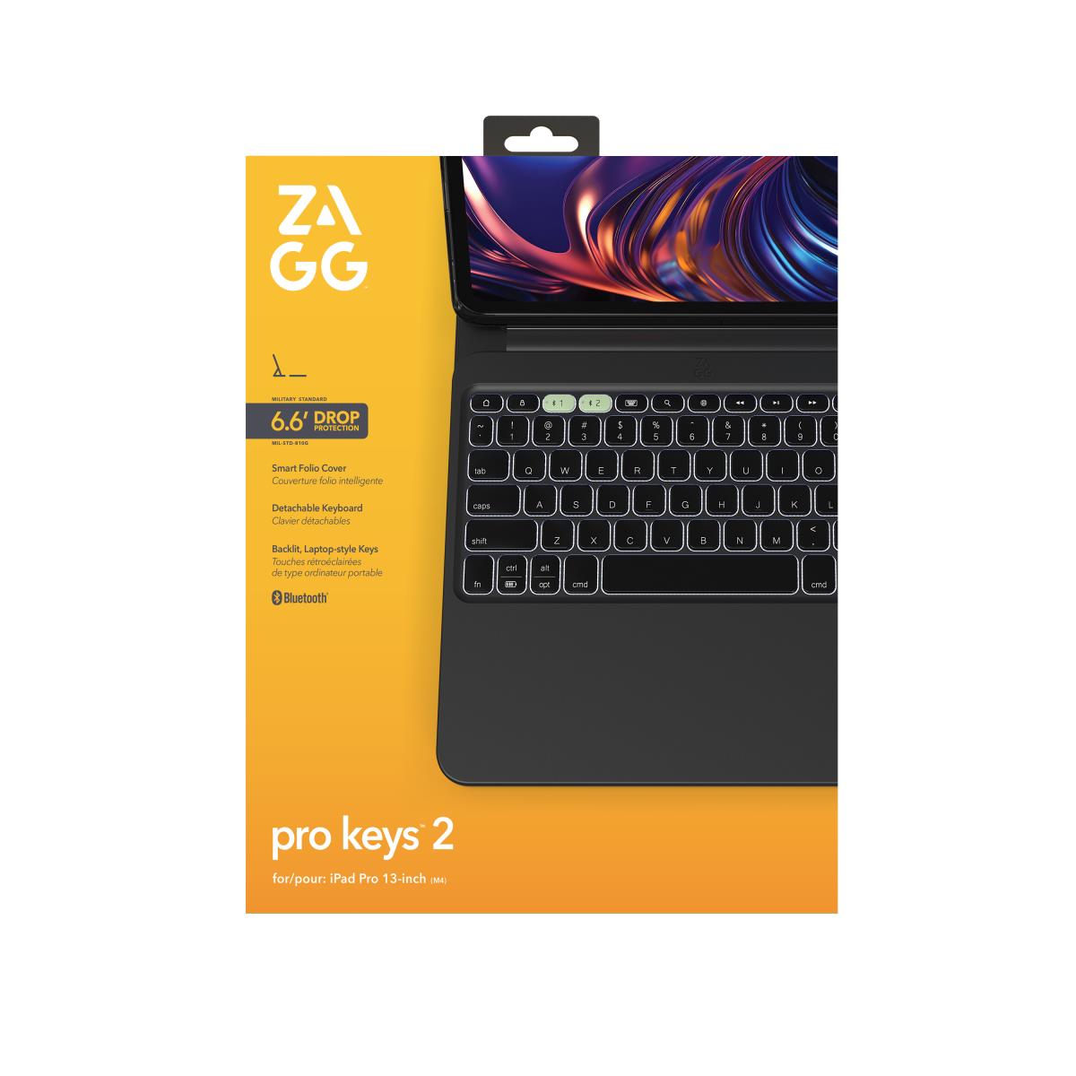 Keyboard Pro Keys 2 Apple iPad Pro (m4) 13in Black Qwerty Uk