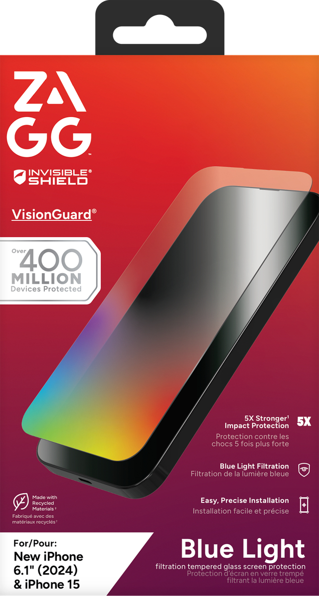 Screen Protector 6.1in For iPhone 16/iPhone 15