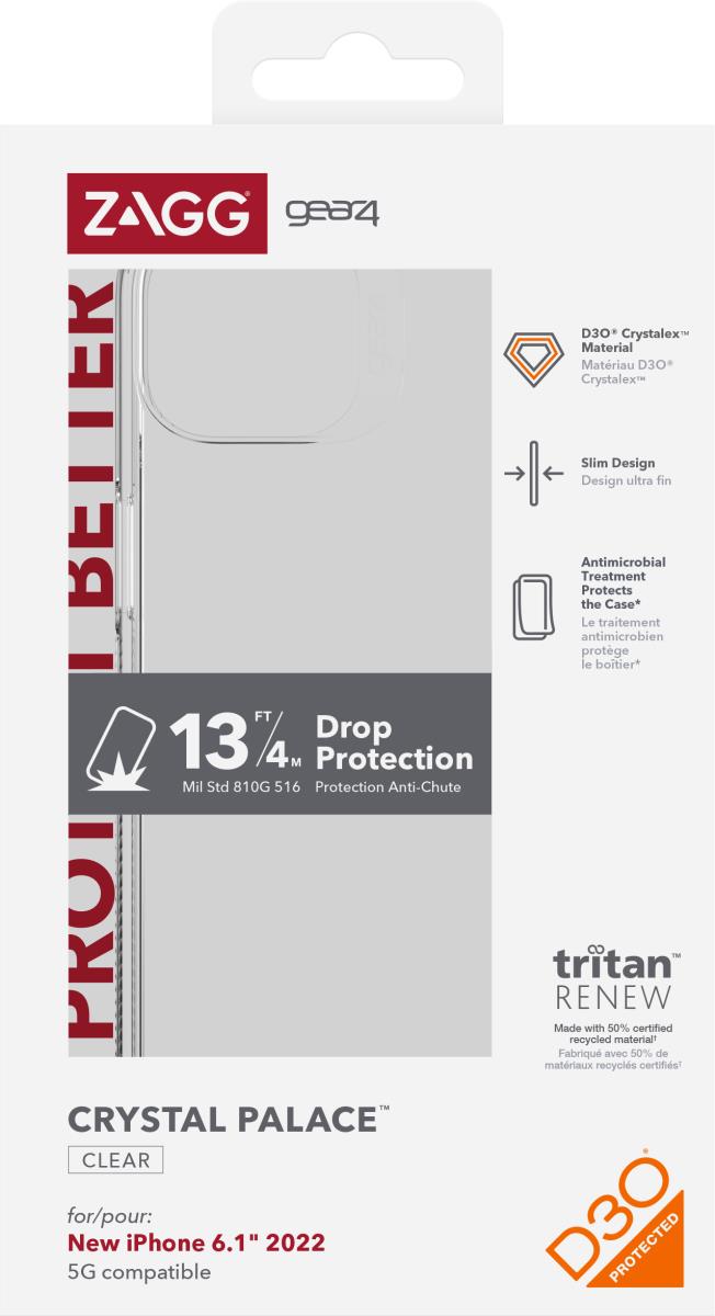 Gear4 Crystal Palace Case iPhone 14 Clear