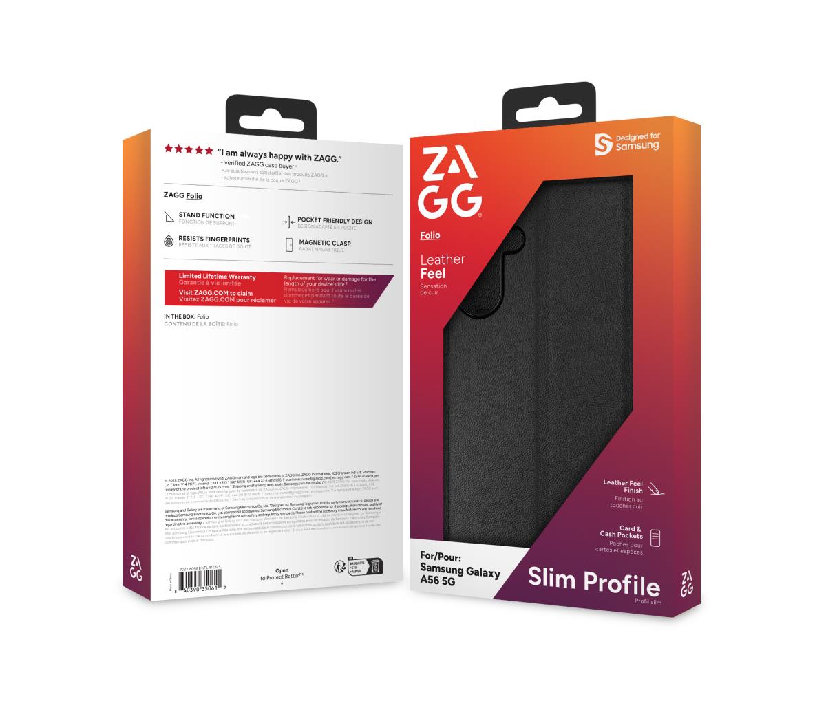 Zagg Folio Samsung Raccoon Black