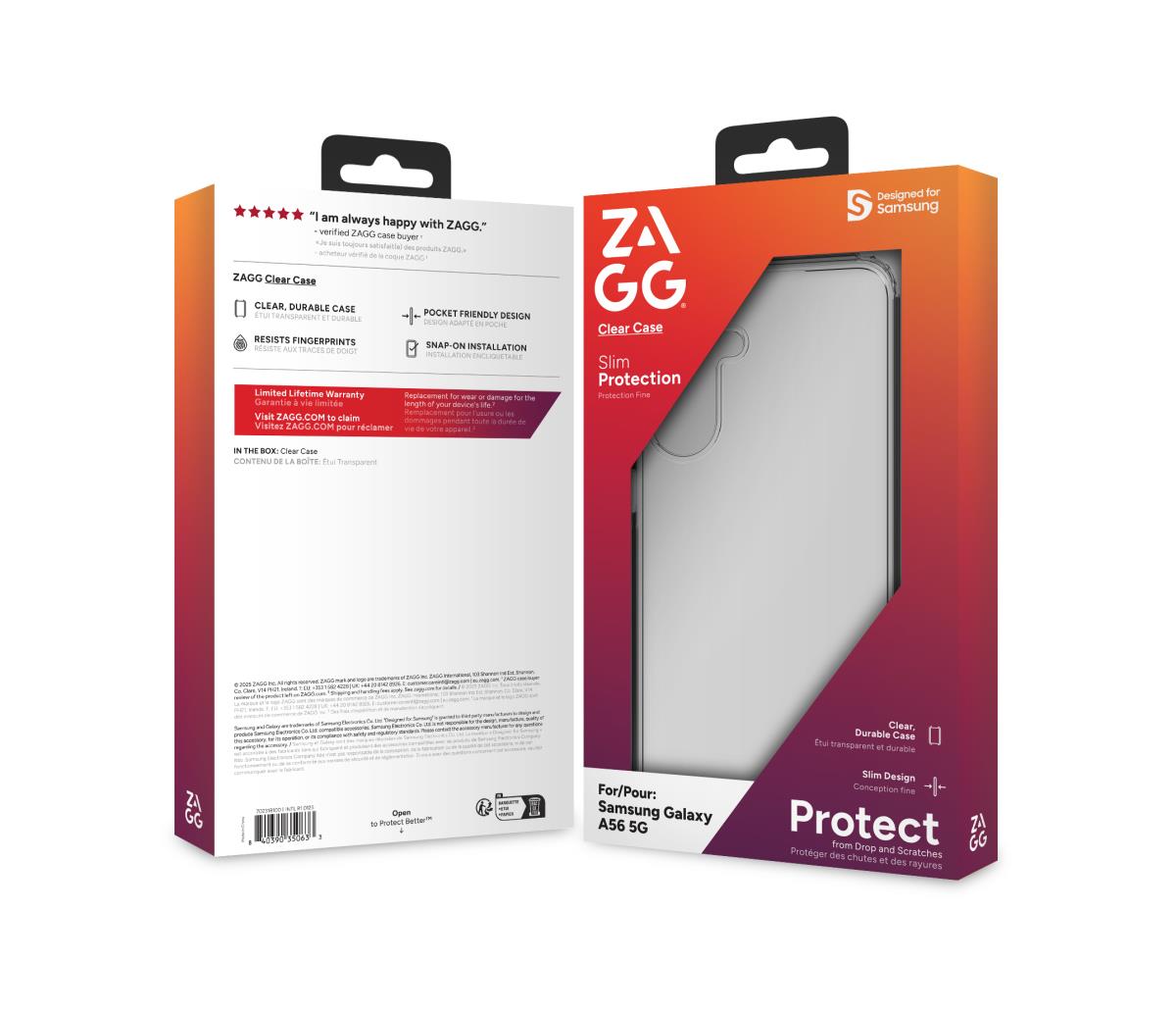 Zagg Clear Case Samsung Raccoon Clear