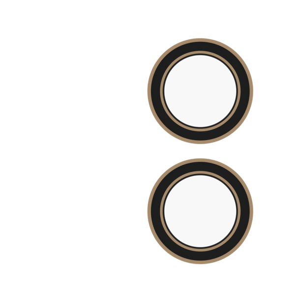 Premium GL (CameraRings) Apple Bryce/16/16+ Gold GLTR