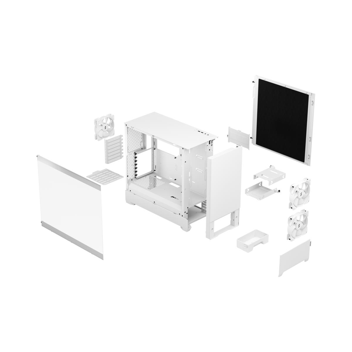 Fractal Design Pop Silent White Tg Clear Tint