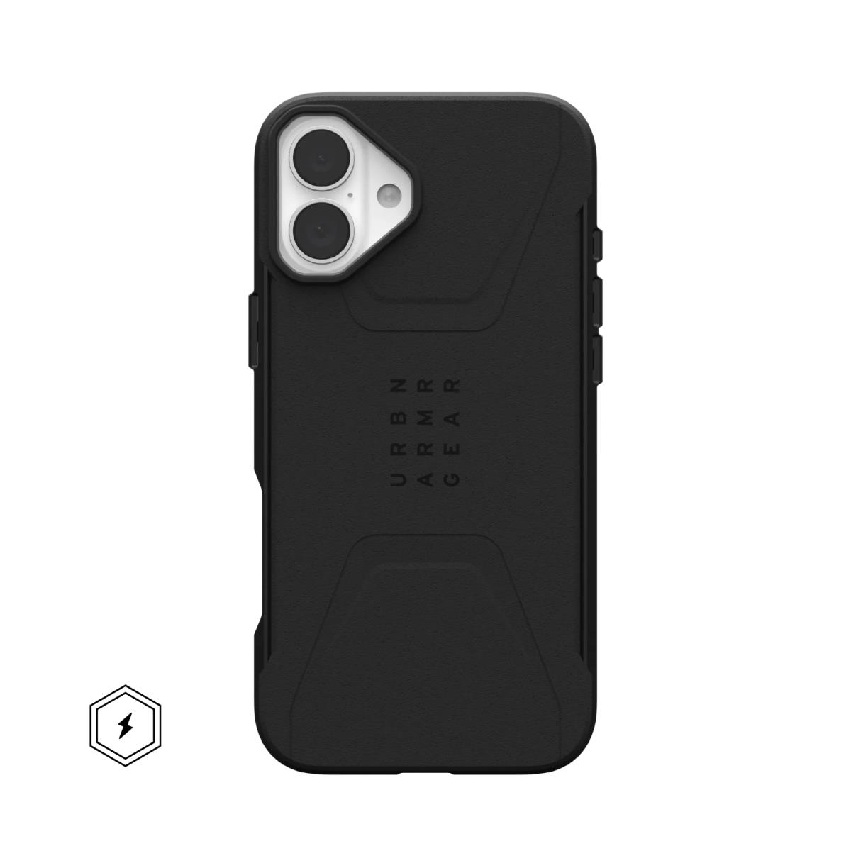 Civilian Backcover Magsafe iPhone 16 Plus - Black