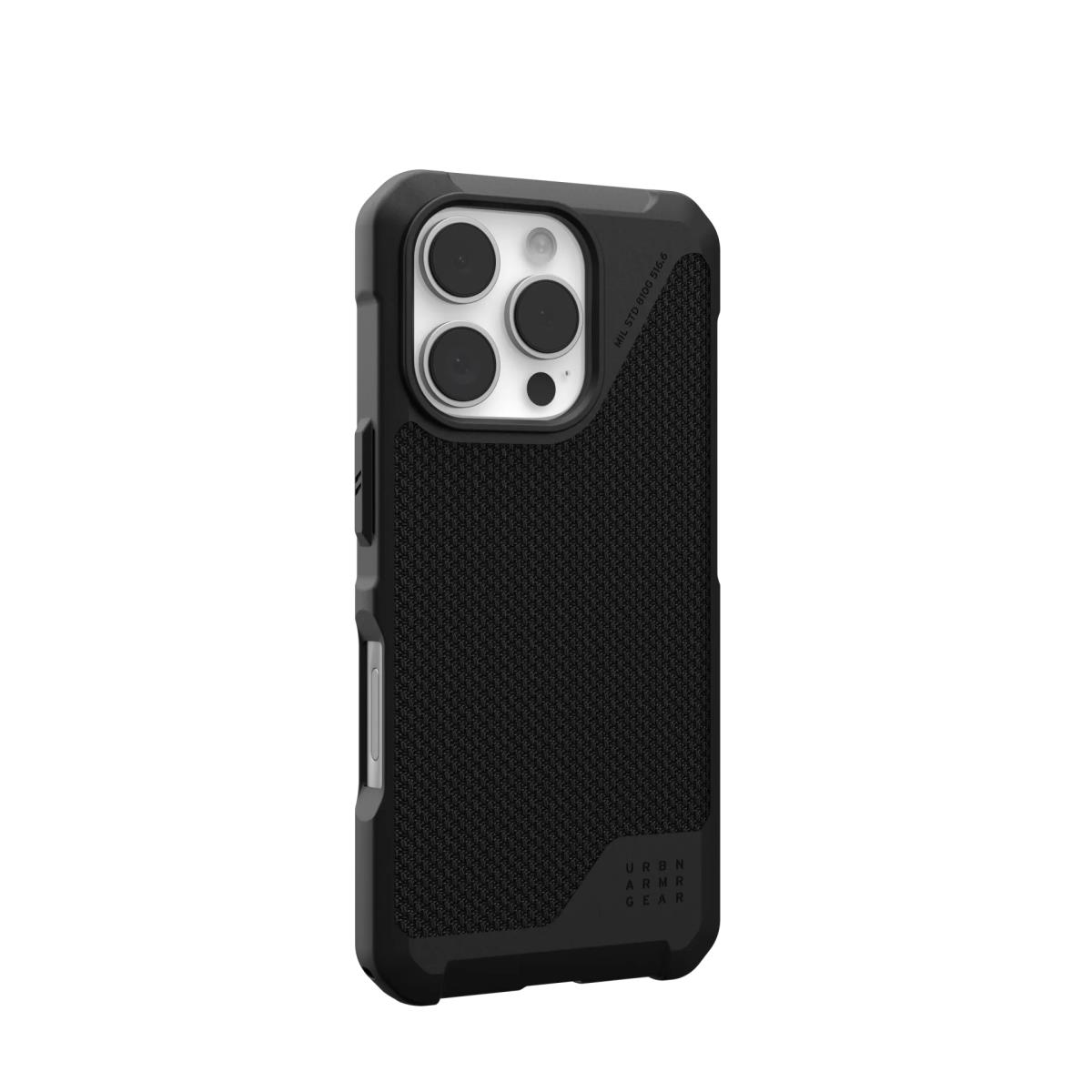 Metropolis Lt Magsafe Backcover iPhone 16 Pro - Kevlar Black
