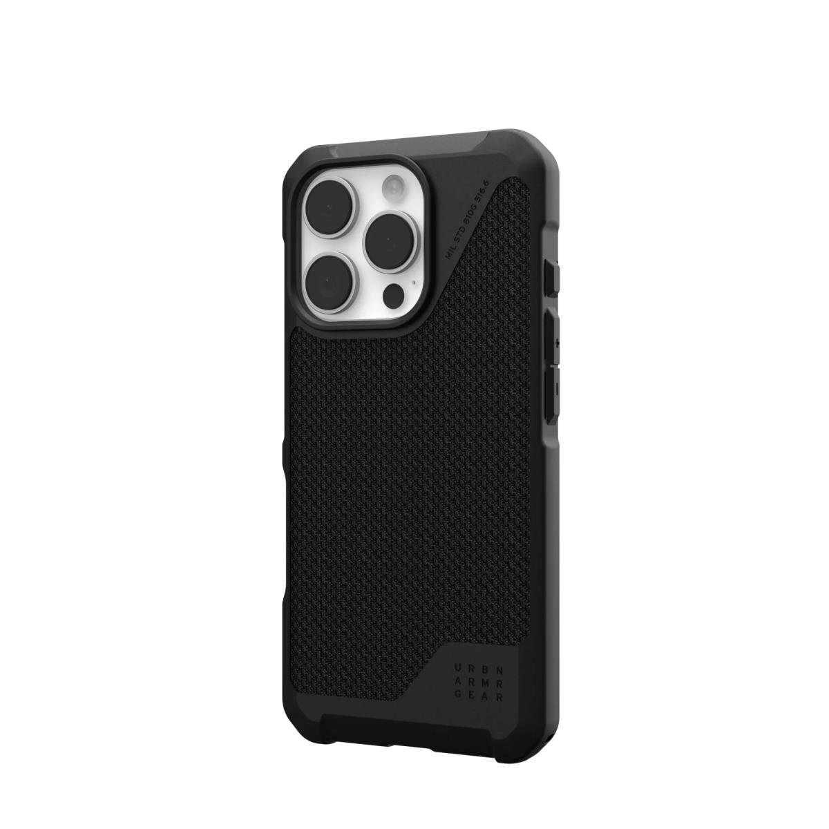 Metropolis Lt Magsafe Backcover iPhone 16 Pro - Kevlar Black