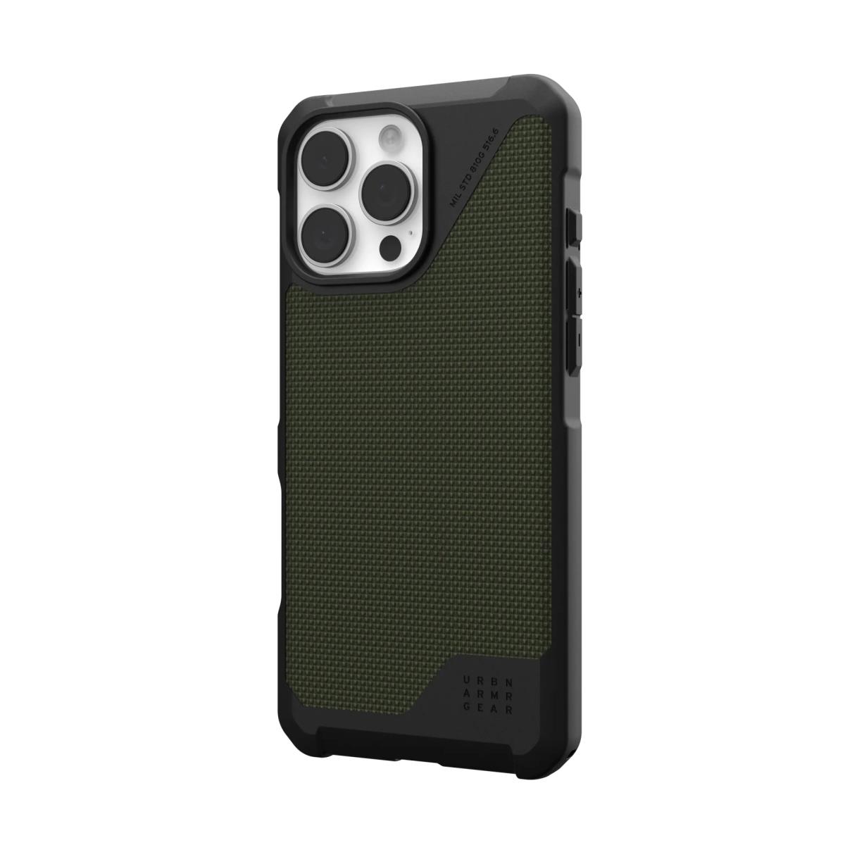 Metropolis Lt Magsafe Backcover iPhone 16 Pro Max - Kevlar Olive