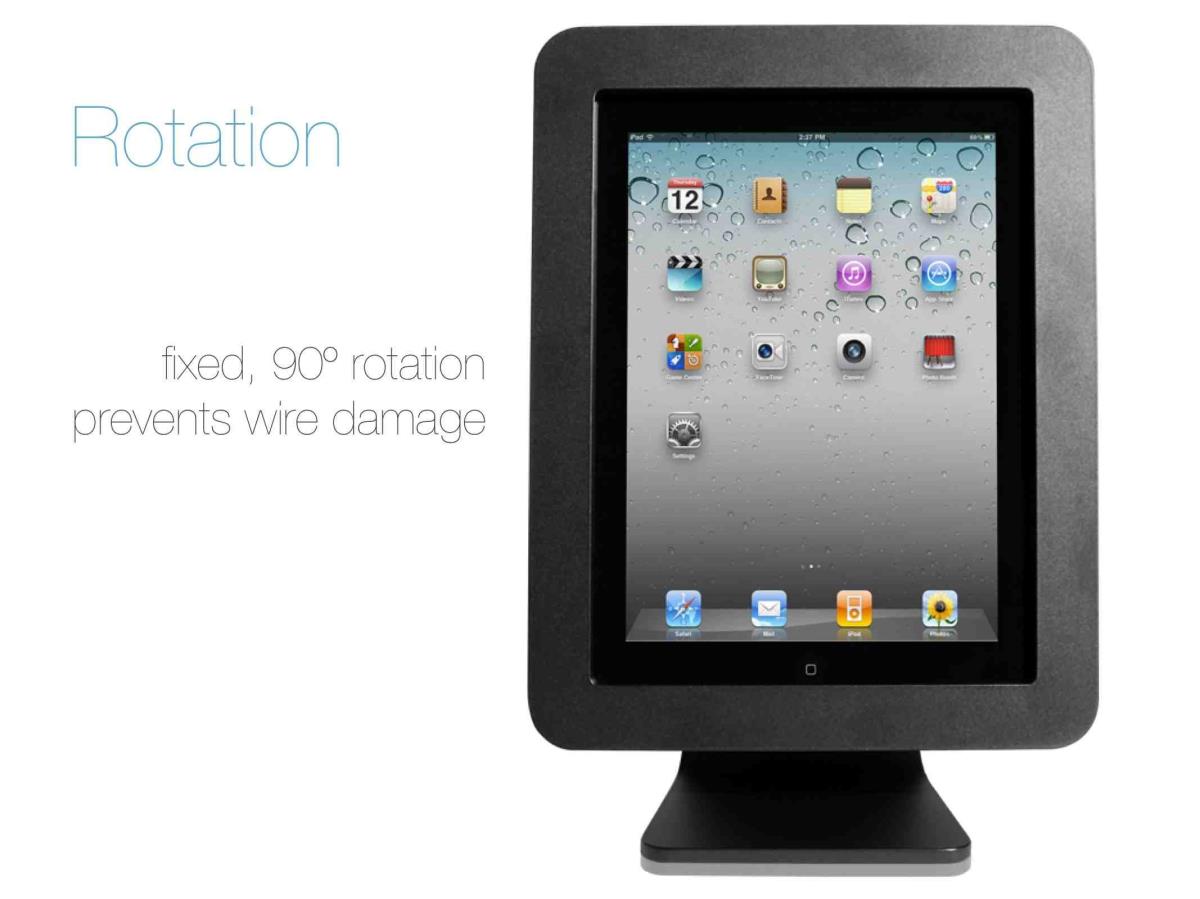 Enclosure Kiosk - Stand For Web Tablet - Aluminium - White
