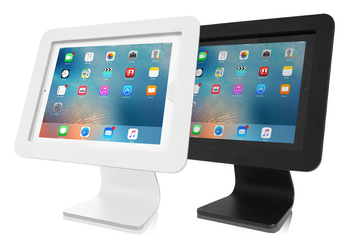 Enclosure Kiosk - Stand For Web Tablet - Aluminium - Black