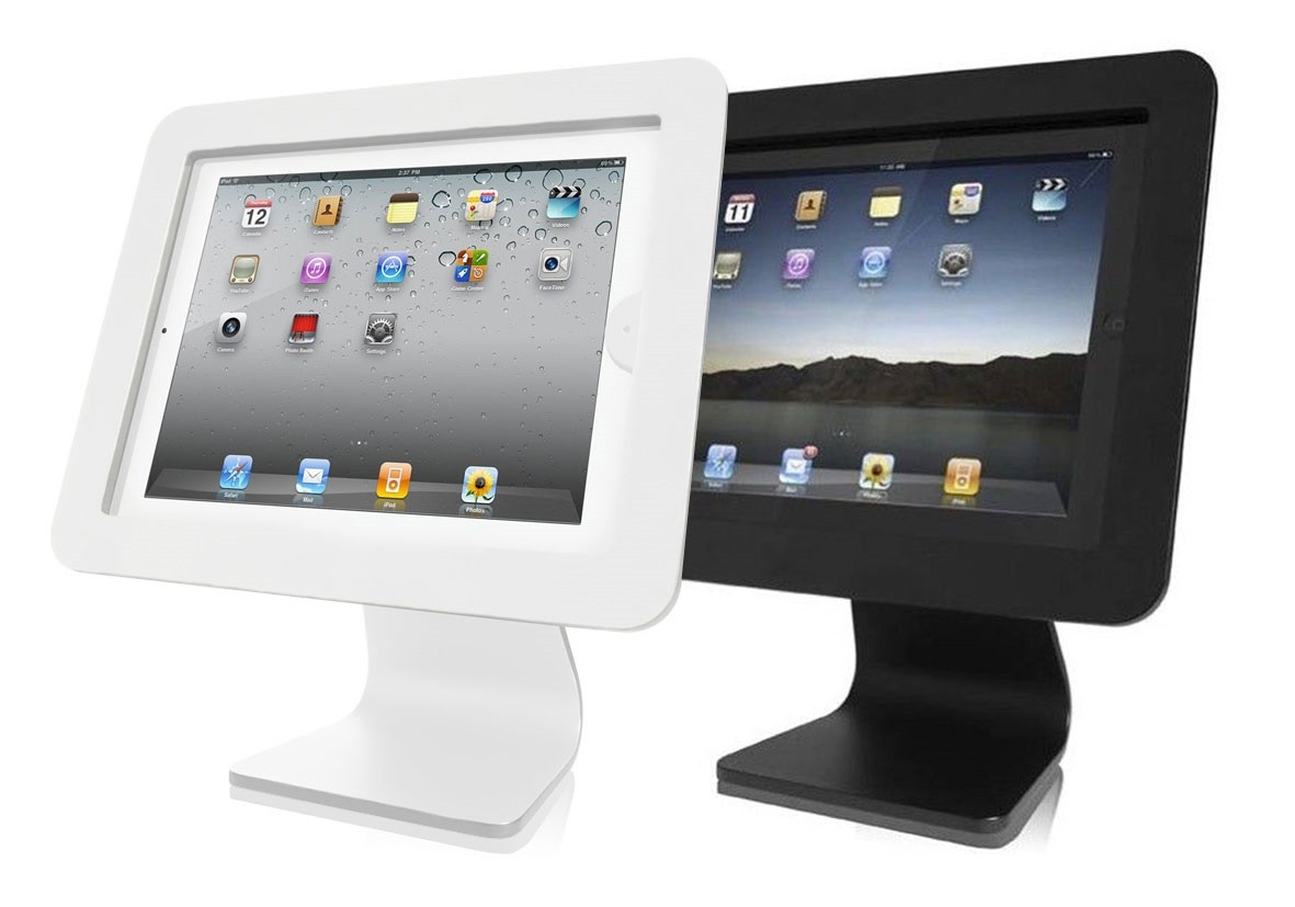 Enclosure Kiosk - Stand For Web Tablet - Aluminium - Black