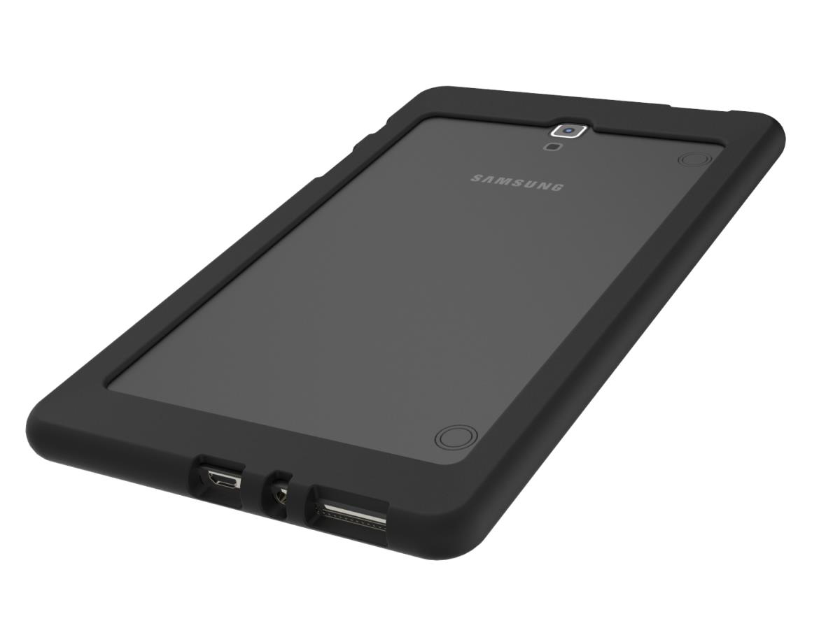 Edge Band Rugged Tablet Protection - Rubberized Protective Band for Samsung Galaxy Tab S2 8in - Black