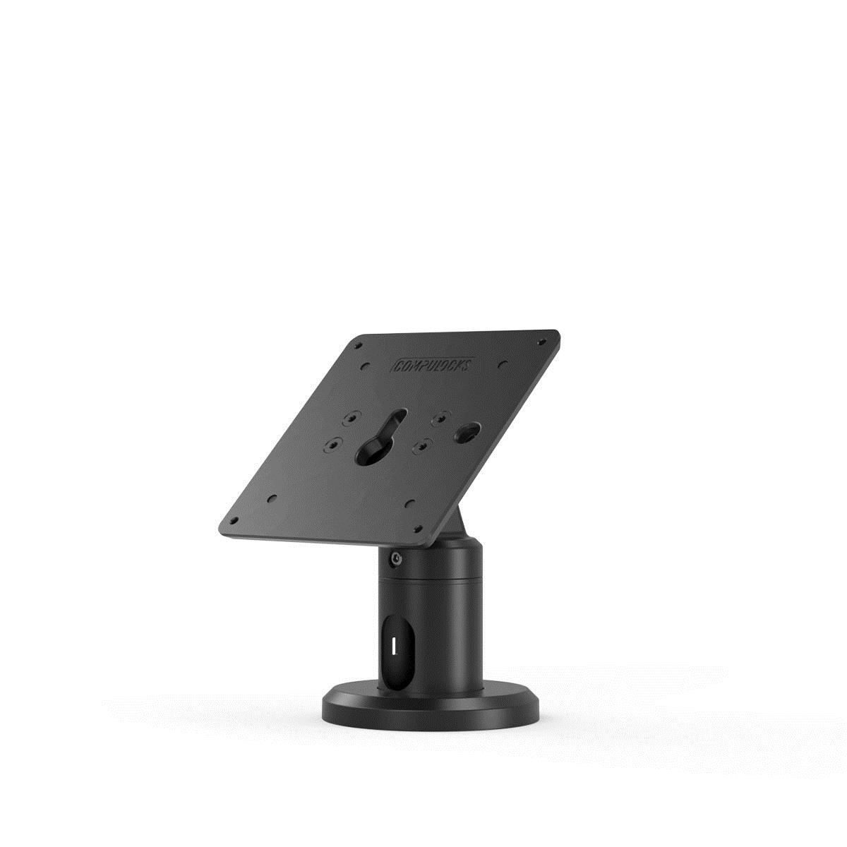 iPad Enclosure Tilting Kiosk - Space Rise Stand, 10cm - Black