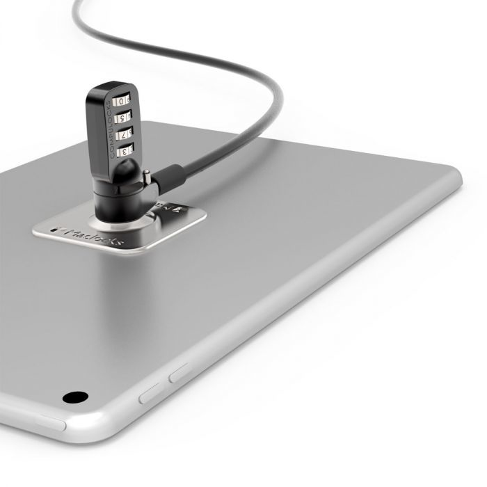 Universal Tablet Secured with Combination Cable Lock