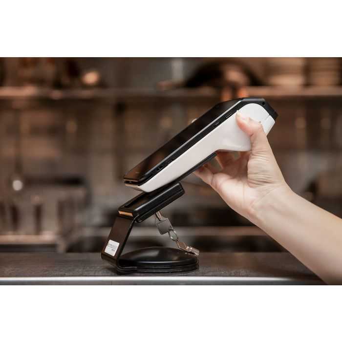 The SlideDock Stand EMV and Smartphone Lock - White