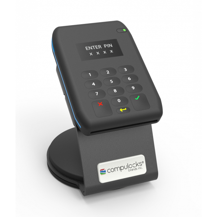 The SlideDock Stand EMV and Smartphone Lock - White