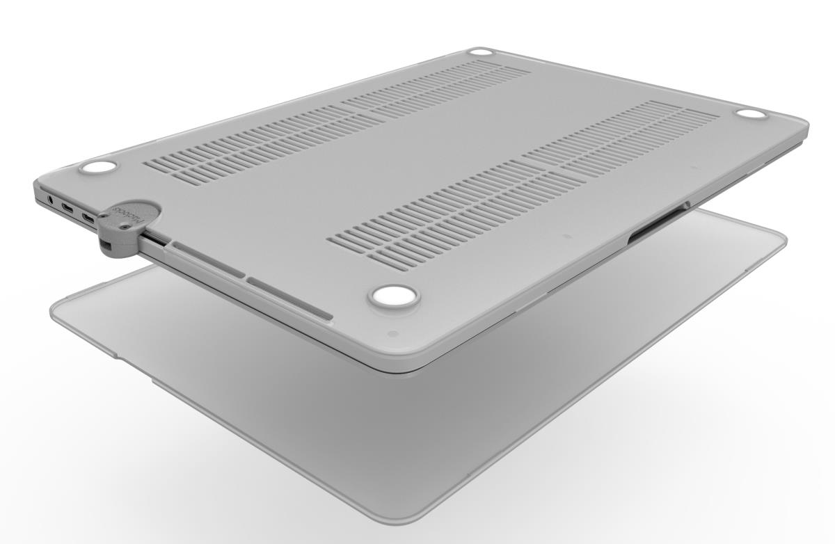 Ledge Touch Bar Cable Lock Adapter and HardShell Case Combination Cable Lock For MacBook Pro 15in Silver