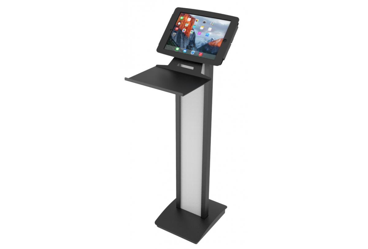 Universal Keyboard Tray - Kiosk Keyboard Shelf - Black
