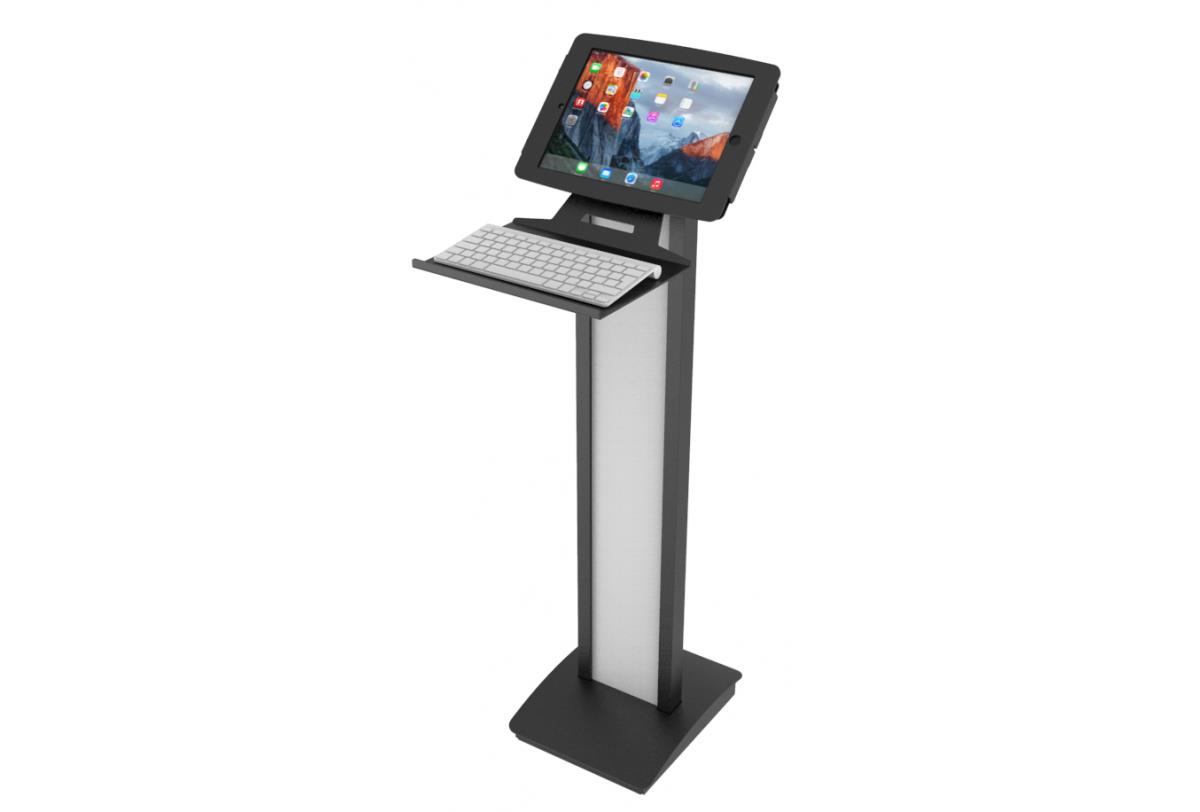 Universal Keyboard Tray - Kiosk Keyboard Shelf - Black