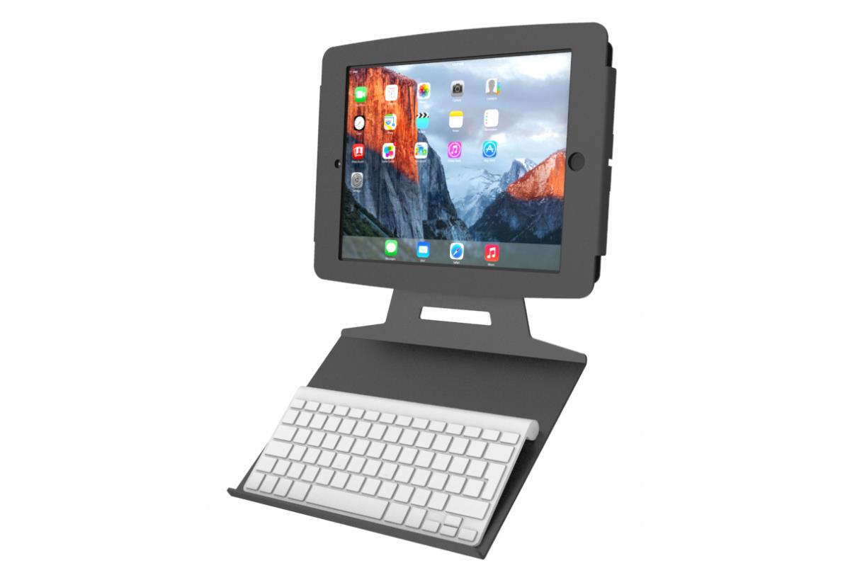 Universal Keyboard Tray - Kiosk Keyboard Shelf - Black