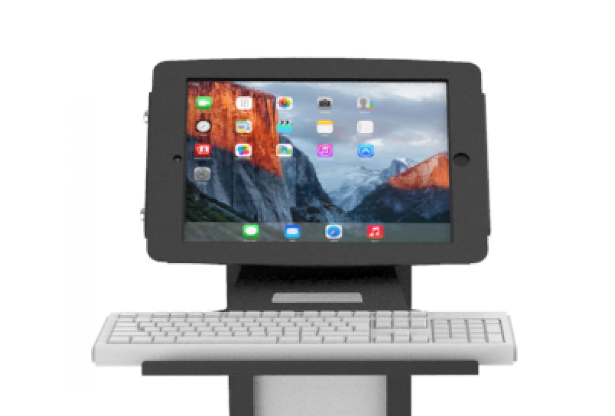 Universal Keyboard Tray - Kiosk Keyboard Shelf - Black