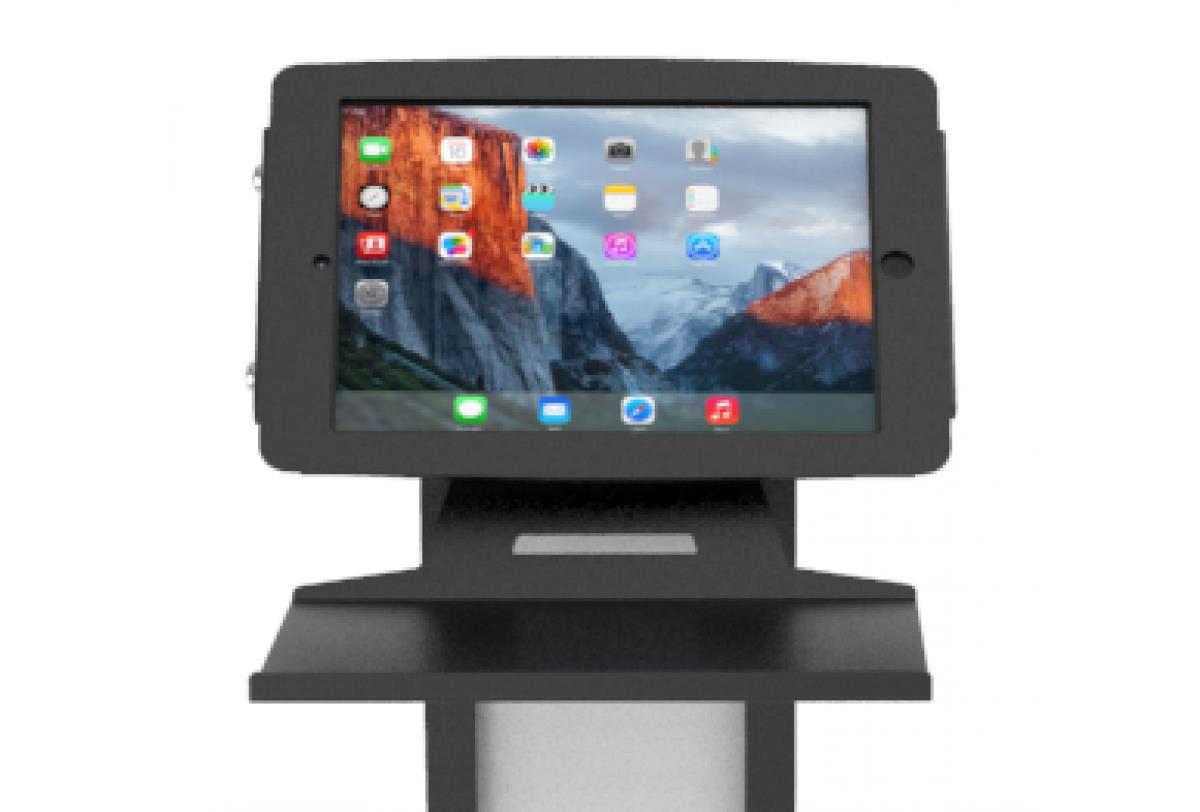 Universal Keyboard Tray - Kiosk Keyboard Shelf - Black
