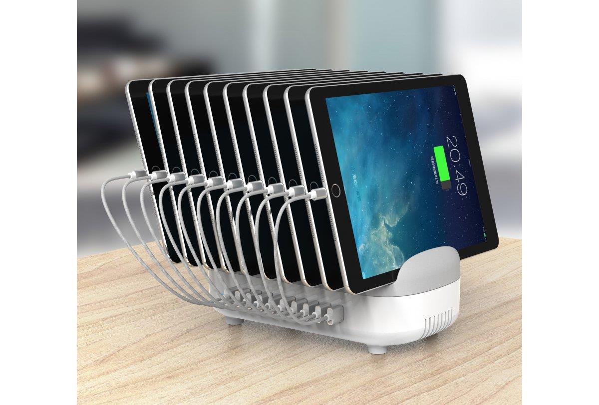 USB Charging Dock Station 10 Ports - Charging Hub EU Plugs