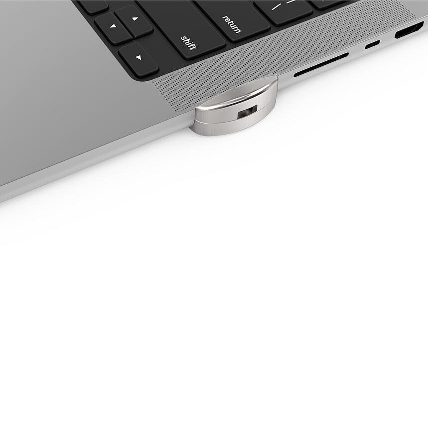 Ledge adapter for 2021 M1 MacBook Pro 16in + Combination Cable Lock