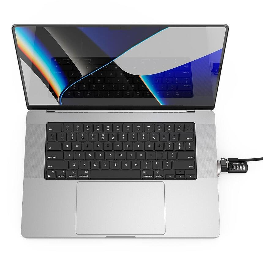 Ledge adapter for 2021 M1 MacBook Pro 16in + Combination Cable Lock