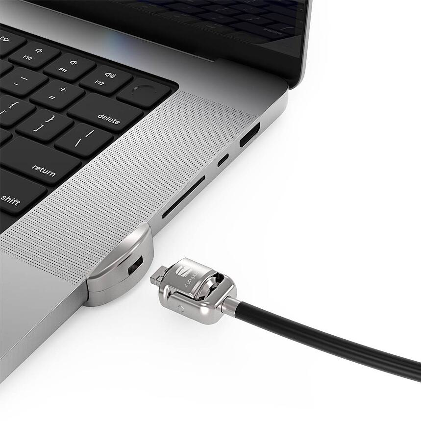 Ledge adapter for 2021 M1 MacBook Pro 16in + Keyed Cable Lock