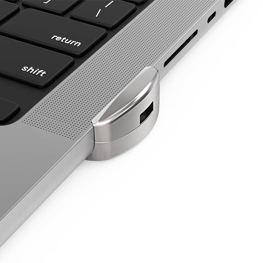 Ledge adapter for 2021 M1 MacBook Pro 16in + Keyed Cable Lock