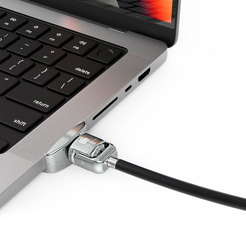 Ledge adapter for 2021 M1 MacBook Pro 14in + Keyed Cable Lock