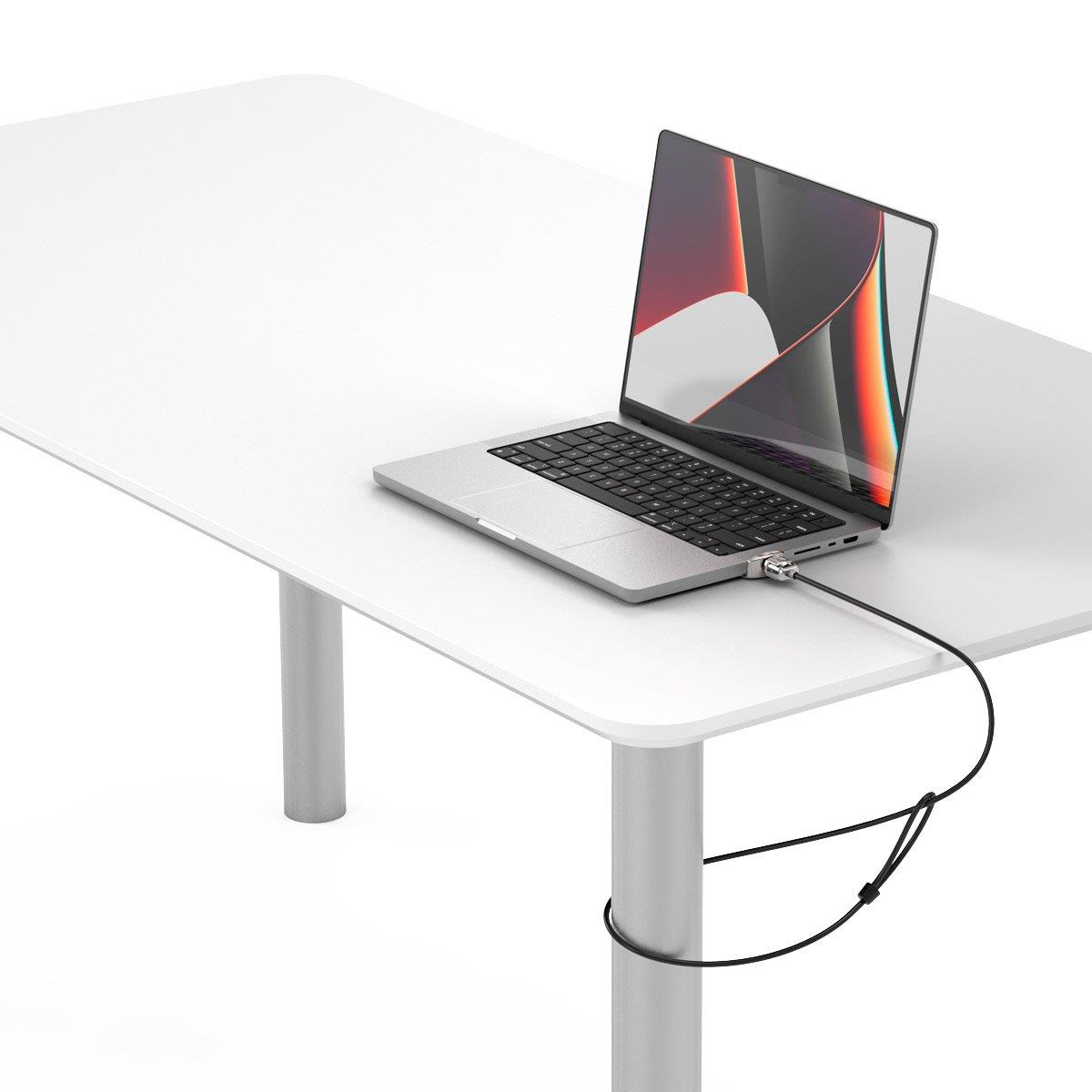 Ledge adapter for 2021 M1 MacBook Pro 14in + Keyed Cable Lock